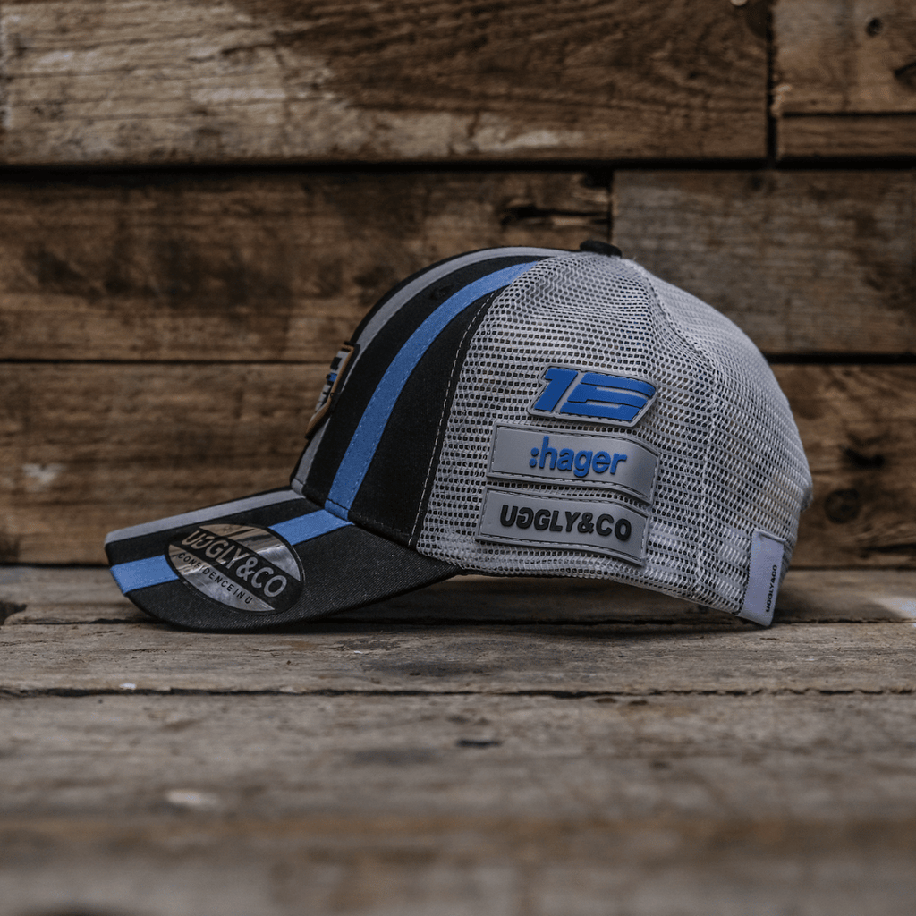 Birchall Brothers Sidecar Racers Trucker Hat – Black & Grey Racing Cap