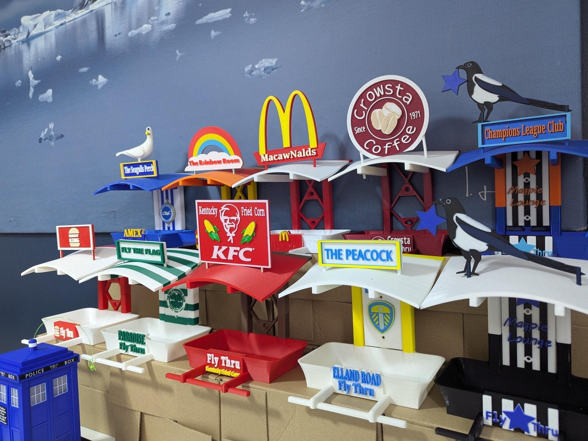 Chaddyverse Birdy King Fast Food Bird Feeder – Quirky Garden Decor