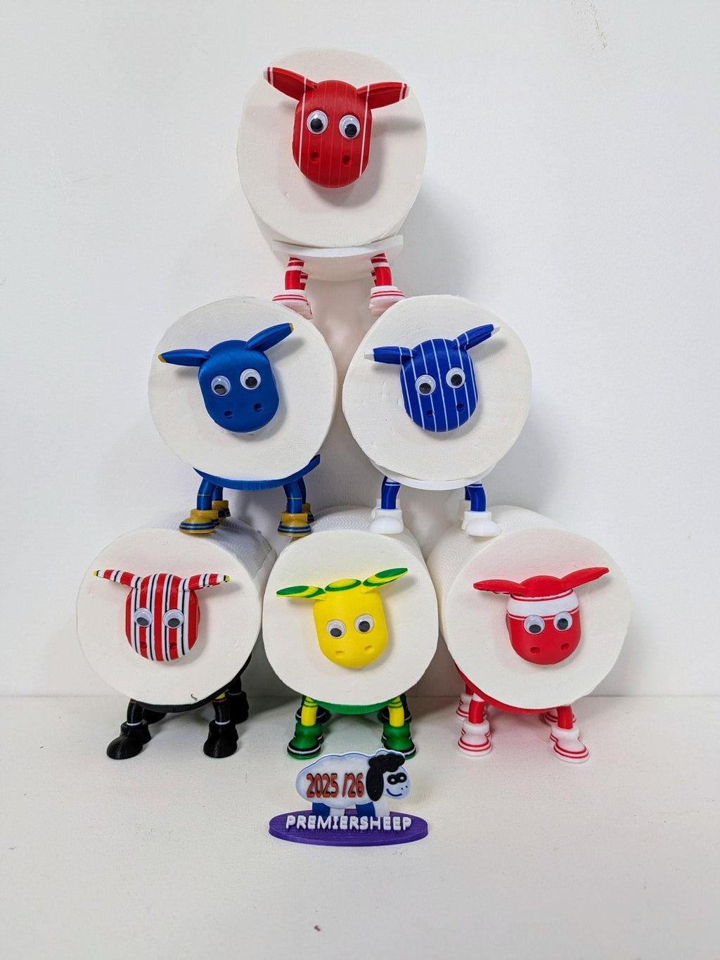 Chaddyverse Birmingham City Sheep Toilet Roll Holder – Silk Blue PLA+
