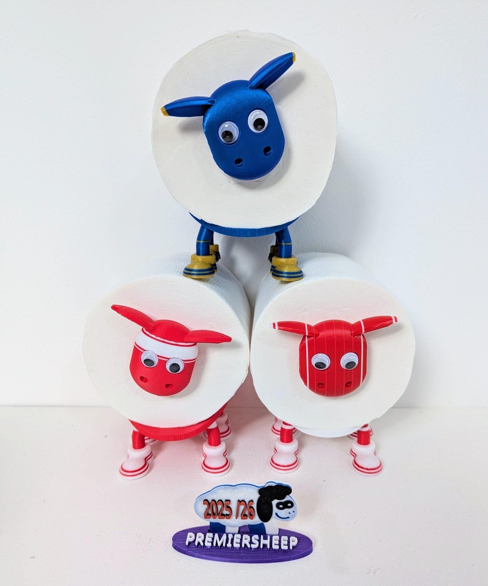 Chaddyverse Birmingham City Sheep Toilet Roll Holder – Silk Blue PLA+