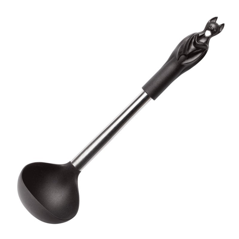 Alchemy Gothic Black Bat Ladle – Silicone & Steel Kitchen Utensil