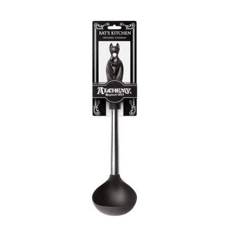 Alchemy Gothic Black Bat Ladle – Silicone & Steel Kitchen Utensil