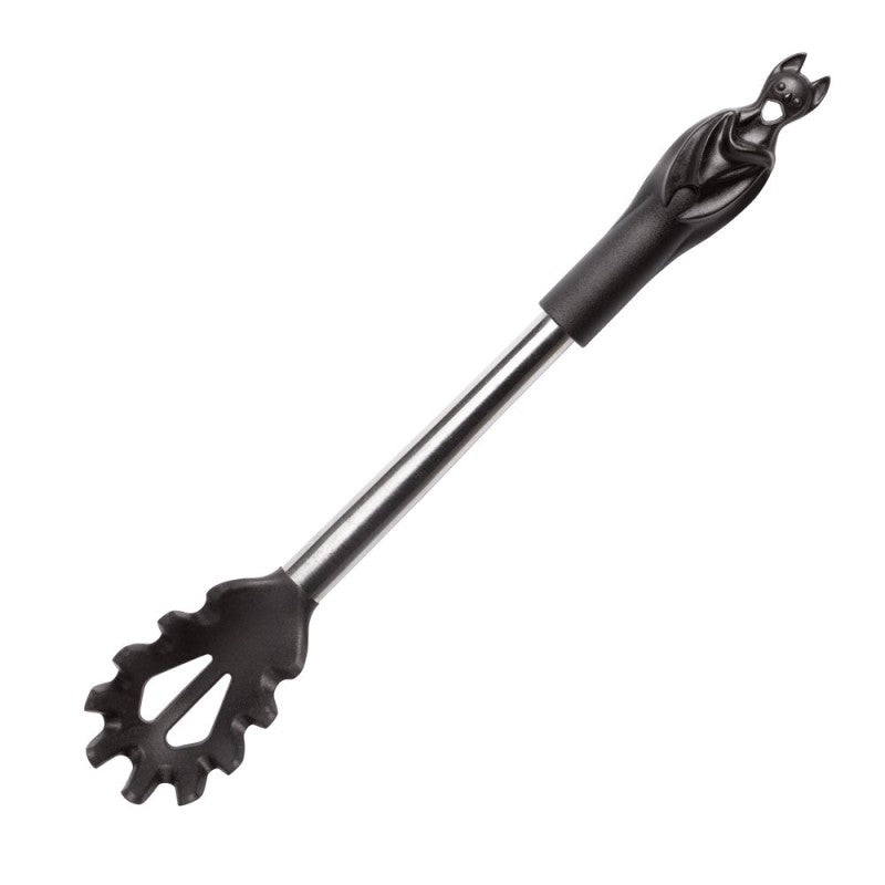 Alchemy Gothic Black Bat Pasta Spoon – Silicone & Stainless Steel