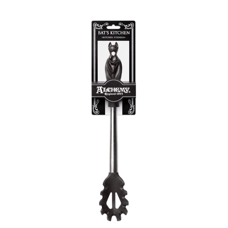 Alchemy Gothic Black Bat Pasta Spoon – Silicone & Stainless Steel