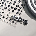 LuLuFun Studio Black Dot Nail Deco Stickers – DIY Manicure Art Decals