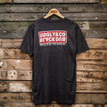Uggly and Co x Black Dub Motorcycle Graphic Tee – Grey Cotton Fitted