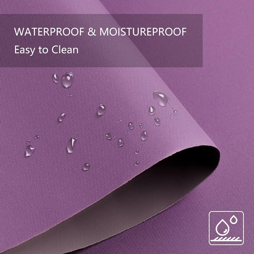 LUCKUP Blackout Roller Blind – Waterproof Thermal UV Protection, Aubergine