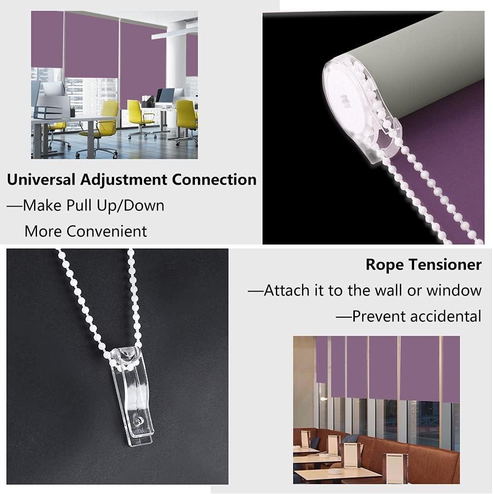 LUCKUP Blackout Roller Blind – Waterproof Thermal UV Protection, Aubergine