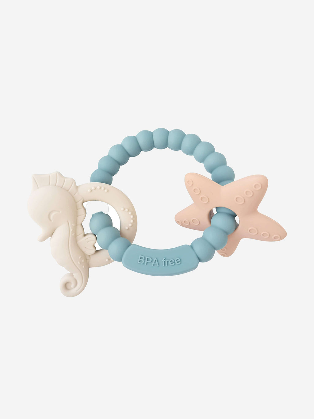 Bloom Bambini Silicone Seahorse and Starfish Baby Teether - Blue