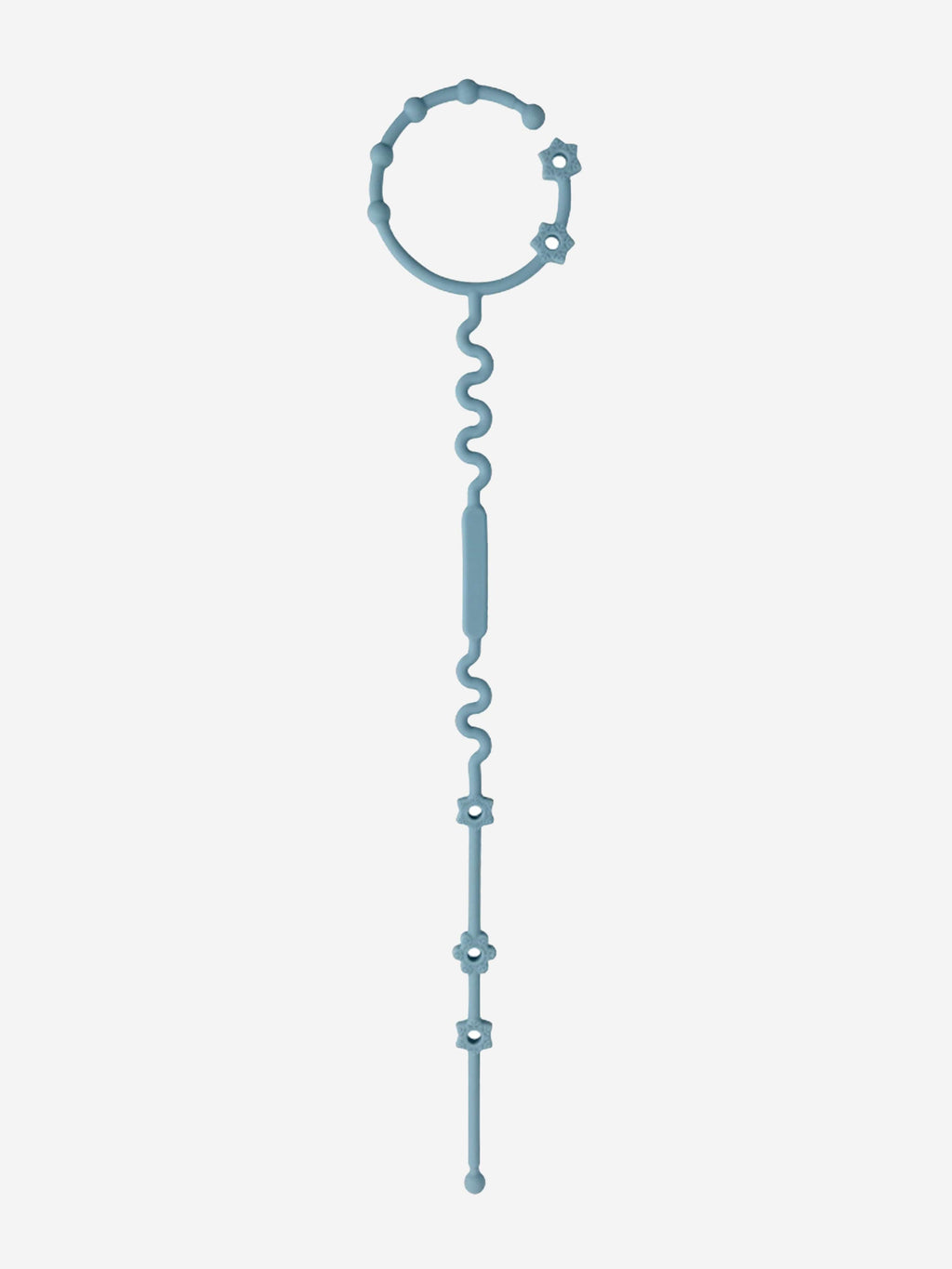 Bloom Bambini Blue Adjustable Teether and Pacifier Clip | BPA-Free