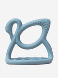 Bloom Bambini Baby Swan Teether – BPA-Free Silicone Ring in Blue