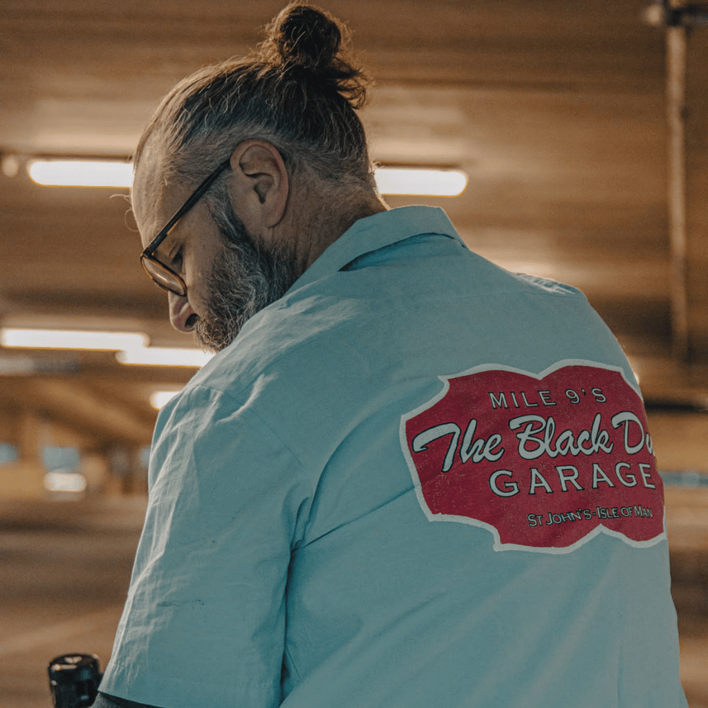 Uggly and Co Blue Garage Shirt – Vintage Style Cotton Workwear Shirt