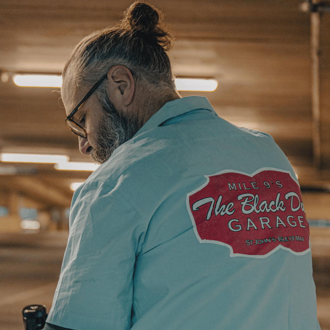 Uggly and Co Blue Garage Shirt – Vintage Style Cotton Workwear Shirt