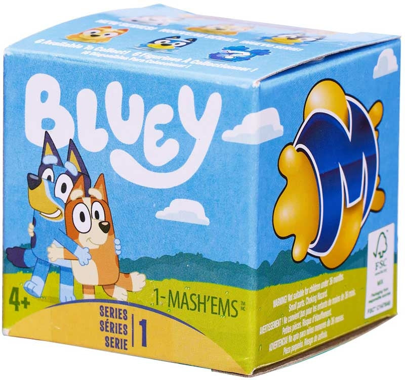 Bluey Mash'ems Blind Box - Collectible Squishy Character Figure by Snaps