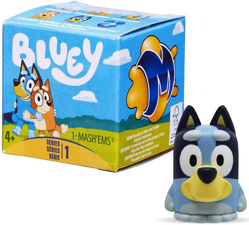 Bluey Mash'ems Blind Box - Collectible Squishy Character Figure by Snaps