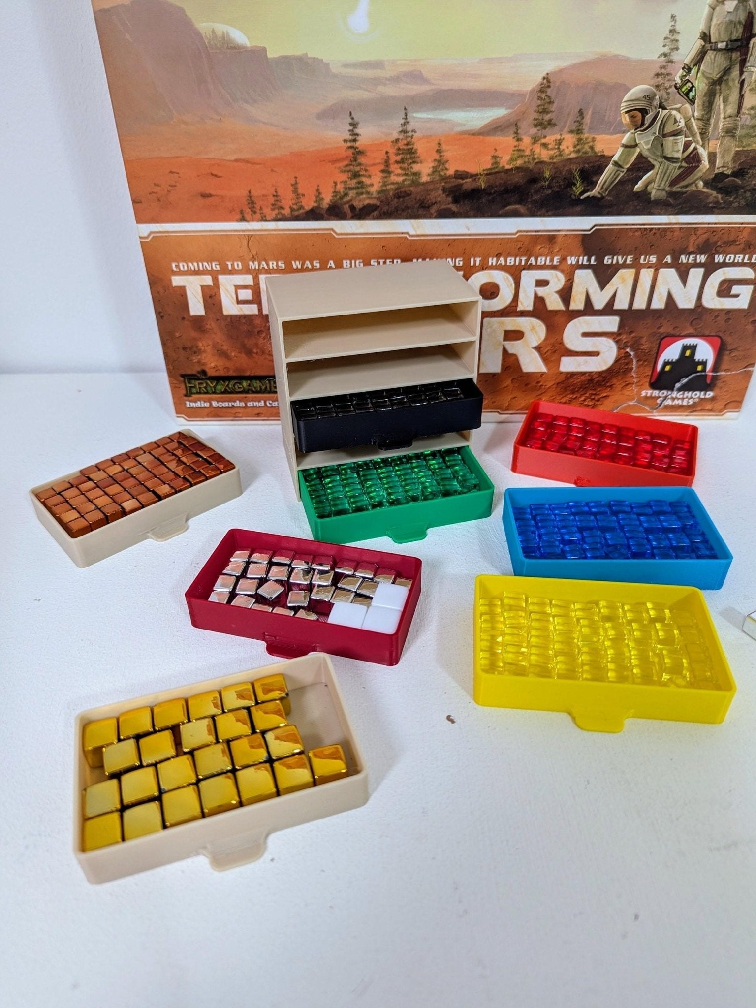 Chaddyverse Board Game Token Drawers – Stackable 3D Printed Organiser