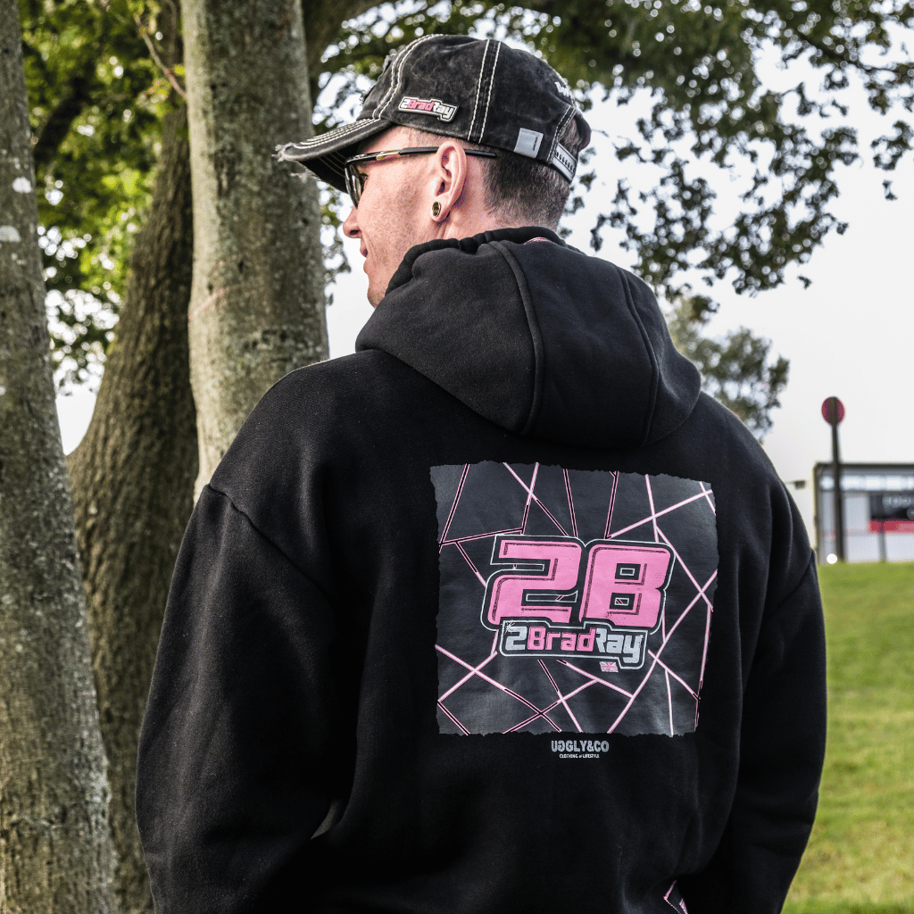 Uggly and Co Brad Ray No.28 Heavyweight Cotton Graphic Hoodie