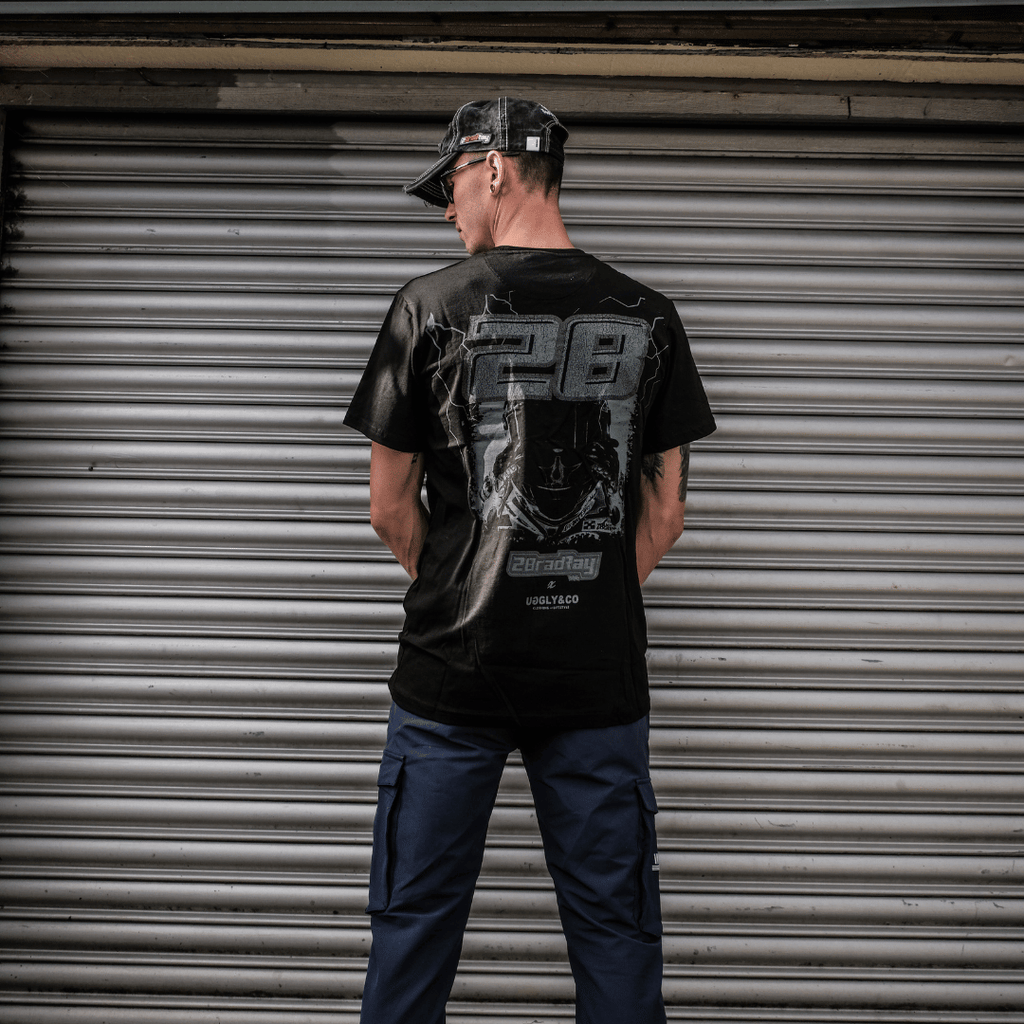 Brad Ray Shadow Graphic Tee – Uggly & Co Heavyweight Cotton Racing Shirt