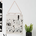 Orsina Verti White Wall Hanging Pocket Organiser – 5 Pocket Storage