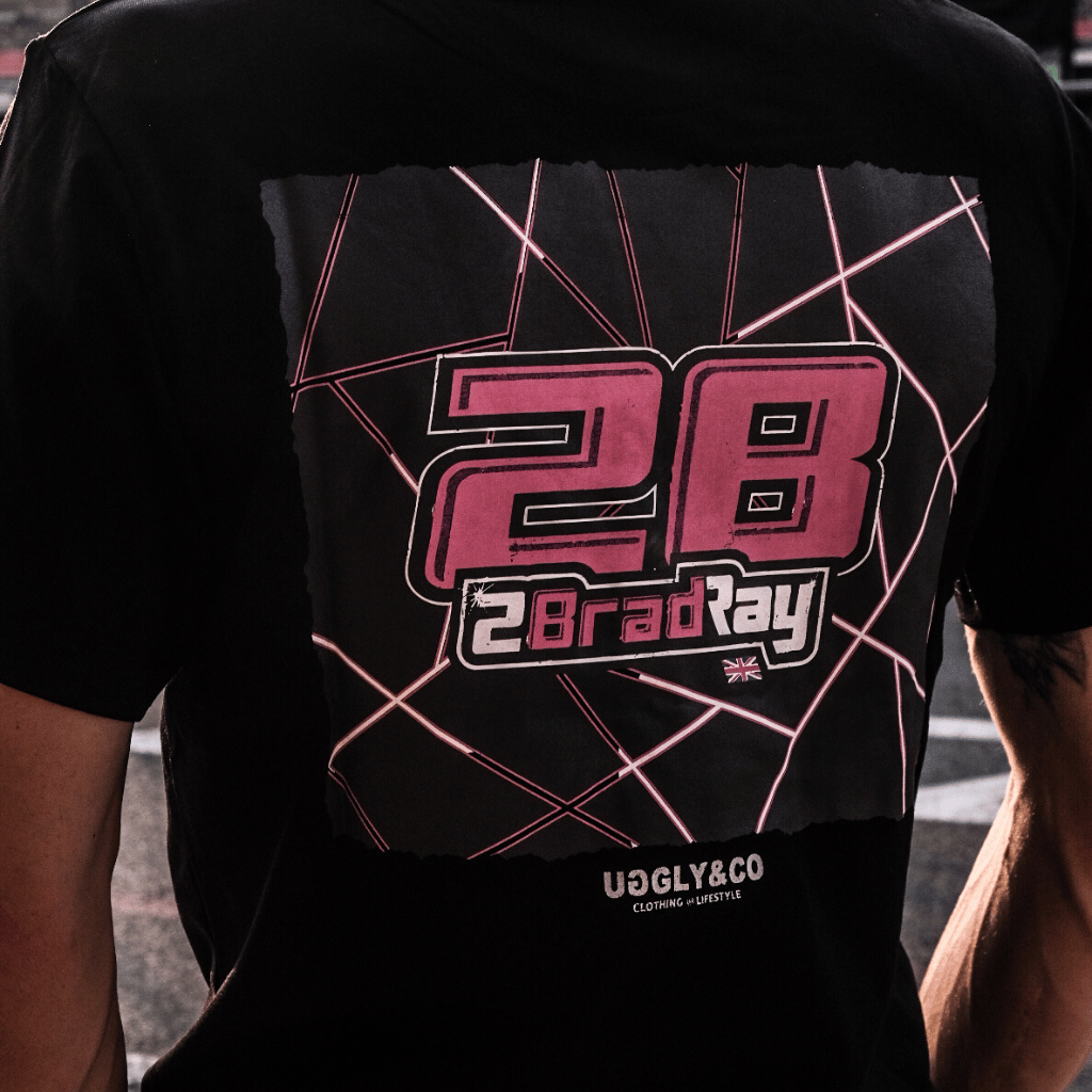 Uggly & Co Brad Ray No. 28 Heavyweight Cotton Racing Graphic Tee