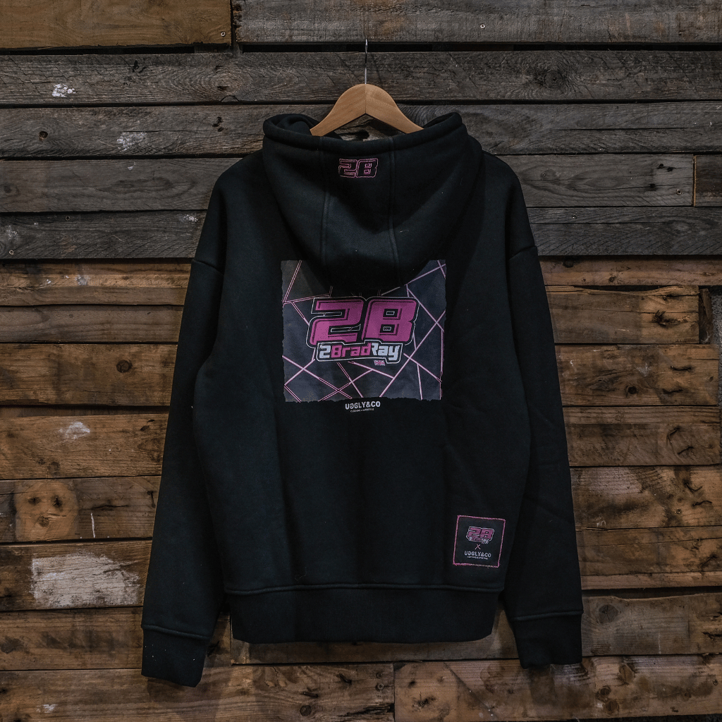 Uggly and Co Brad Ray No.28 Heavyweight Cotton Graphic Hoodie