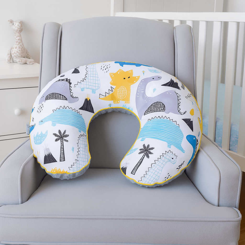 For Your Little One Nursing Pillow – C-Shape Maternity Support, Dino