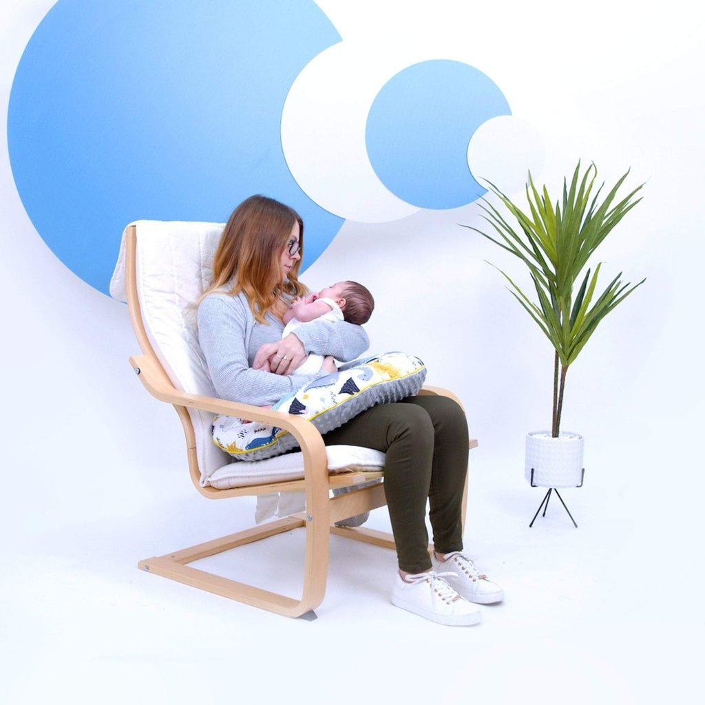 For Your Little One Nursing Pillow – C-Shape Maternity Support, Dino