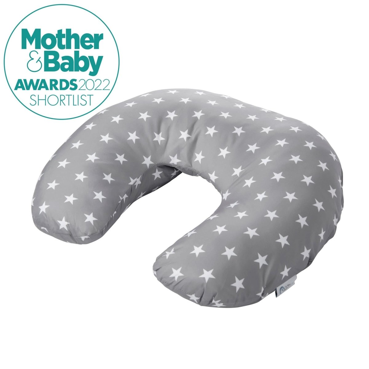 For Your Little One Nursing Pillow – Grey Stars Cotton Maternity Support