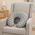For Your Little One Nursing Pillow – Grey Stars Cotton Maternity Support