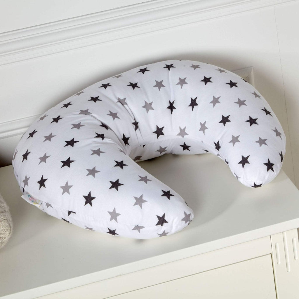 Breastfeeding Nursing Pillow – Silver Twinkle Cotton Support Cushion