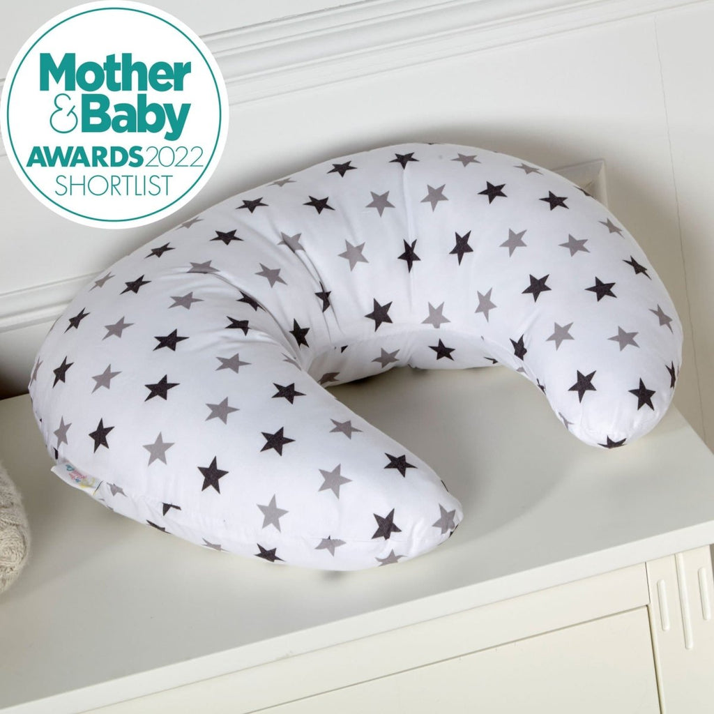 Breastfeeding Nursing Pillow – Silver Twinkle Cotton Support Cushion