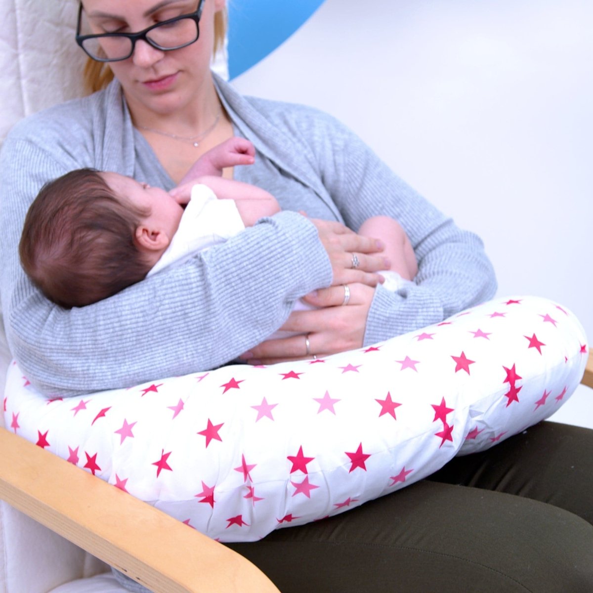 For Your Little One Nursing Pillow Cover – Little Pink Star Cotton
