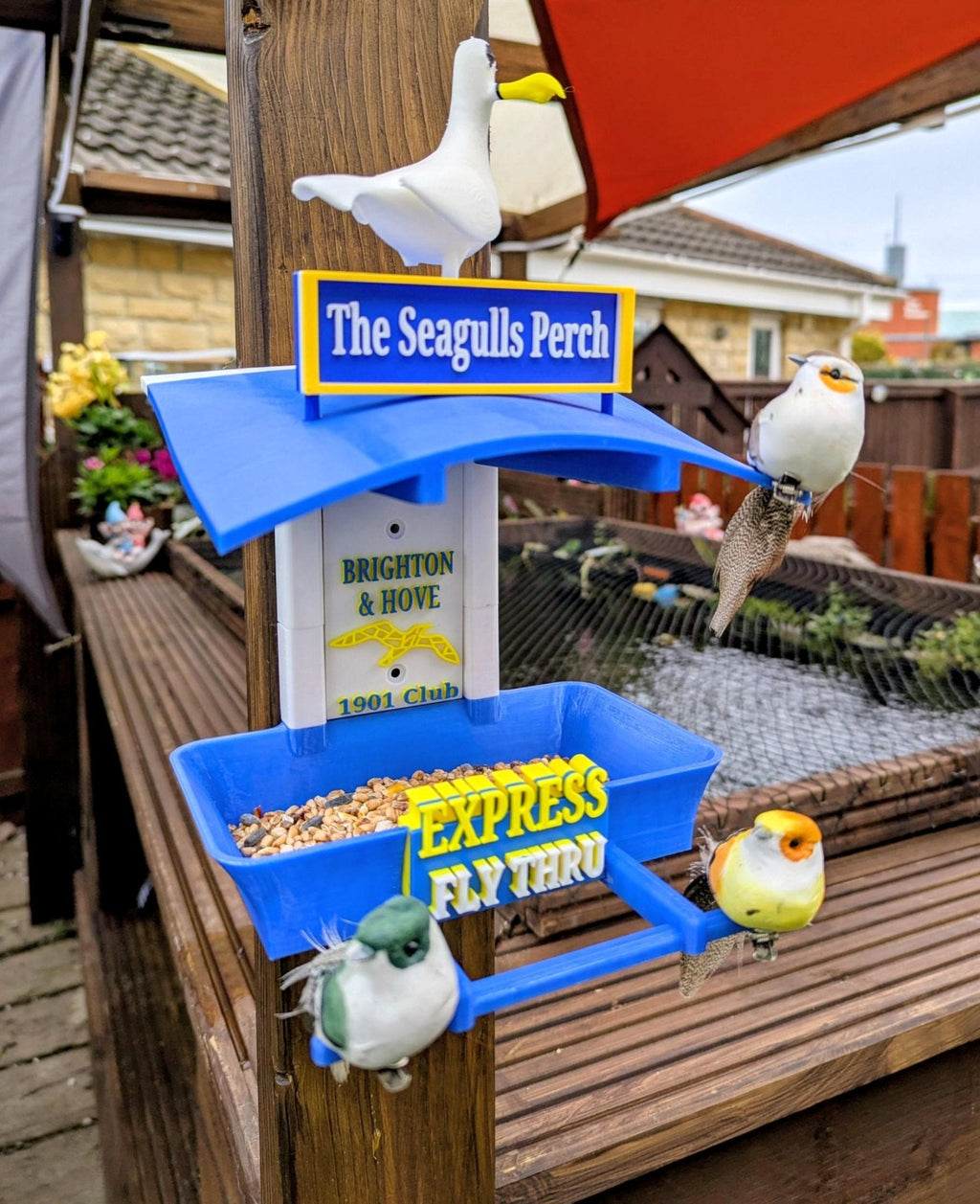 Chaddyverse Brighton & Hove Albion Bird Feeder – AMEX Stadium Edition