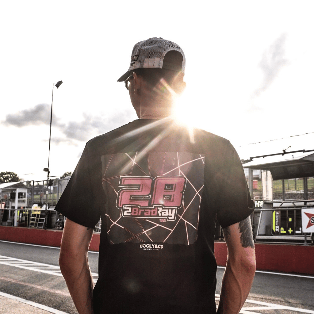 Uggly & Co Brad Ray No. 28 Heavyweight Cotton Racing Graphic Tee