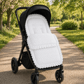 For Your Little One Universal Broderie Anglaise Padded Footmuff