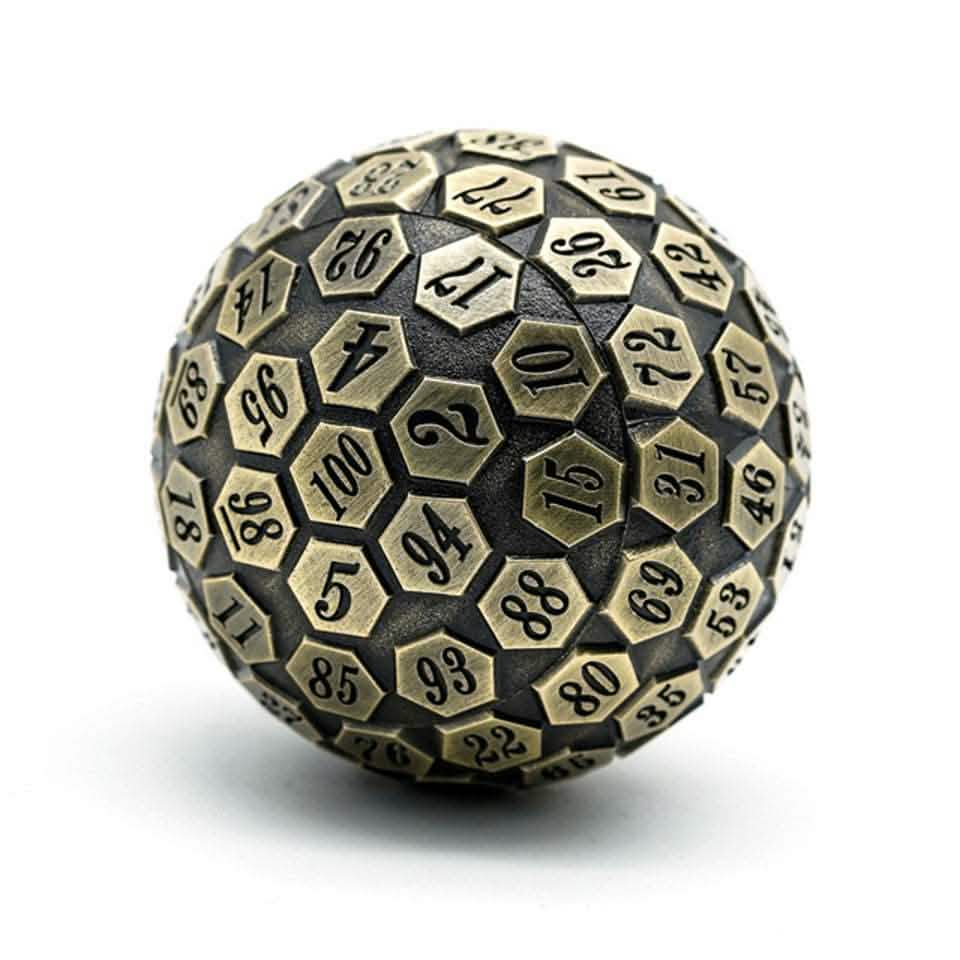 Bronze Oracle | Solid Metal Dice | 45MM D100