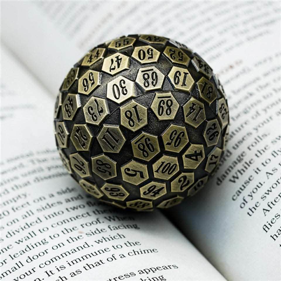 Bronze Oracle | Solid Metal Dice | 45MM D100