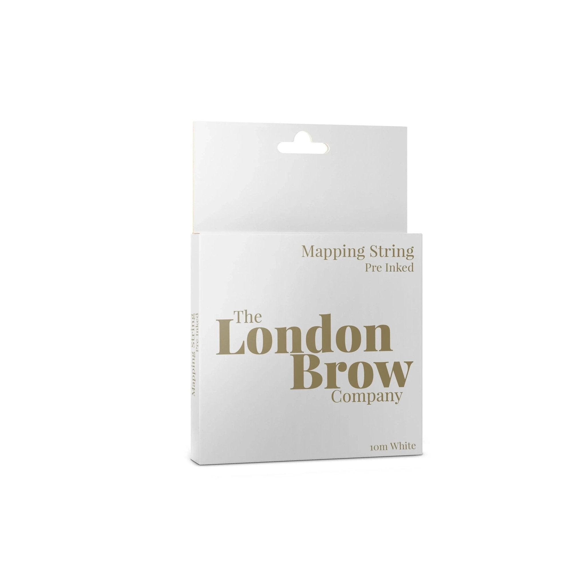 London Brow Mapping String – White Pre-Inked Thread for Microblading