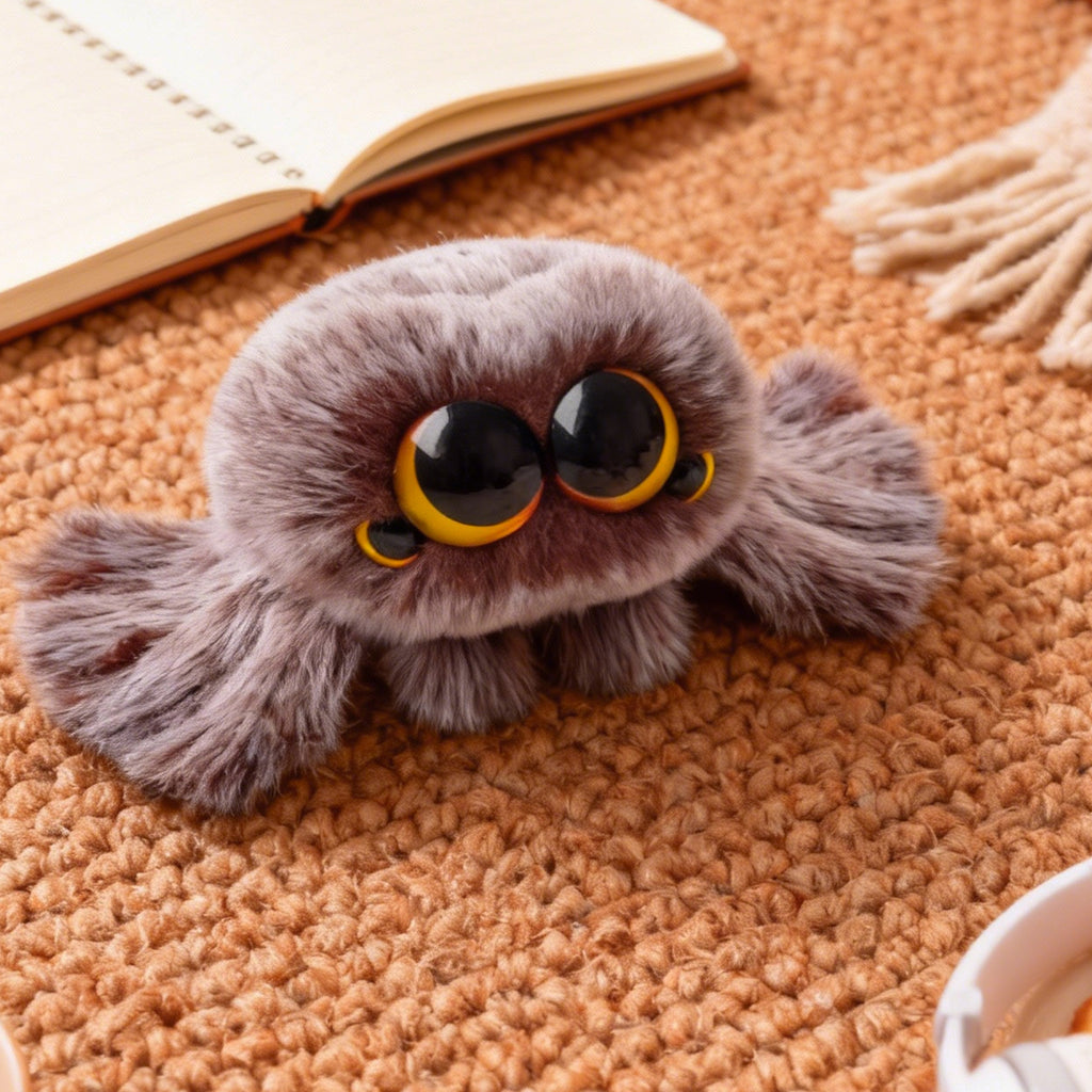 LuLuFun Studio Snowball Spider Plush Toy – Soft Cute Stuffed Animal