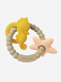 Bloom Bambini Baby Seahorse & Starfish Teether - Brown BPA-Free Silicone