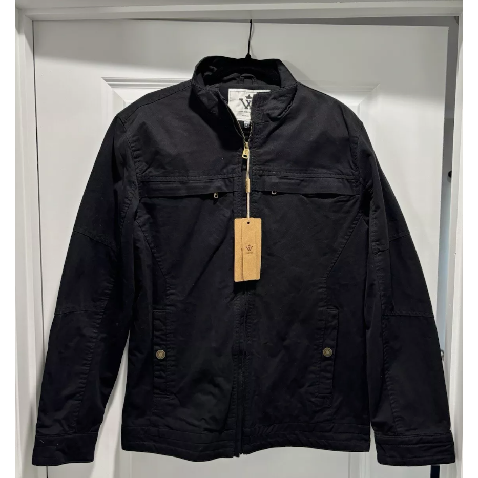 WenVen Men's Cotton Harrington Jacket – Lightweight Military Coat