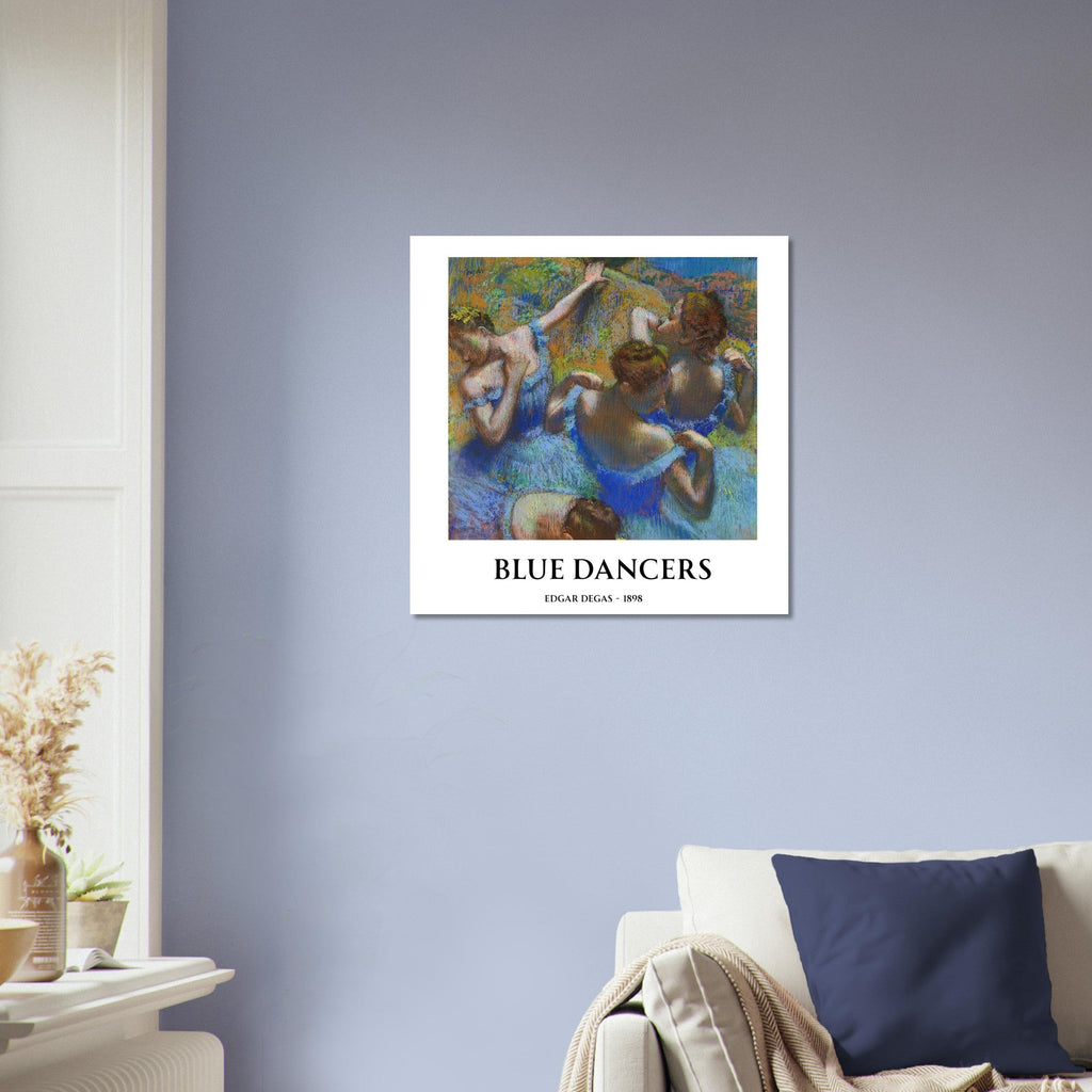 Blue Dancers by Edgar Degas – Matte Art Poster | Classical Impressionist Wall Art