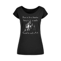 Gothic Attitude Born to be a Vampire Women's Wide Neck Cotton T-Shirt