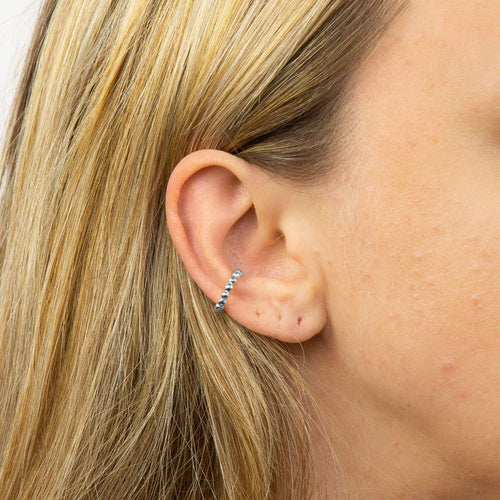 Gecko Jewellery Sterling Silver Ball Ear Cuff – Non-Pierced Earring