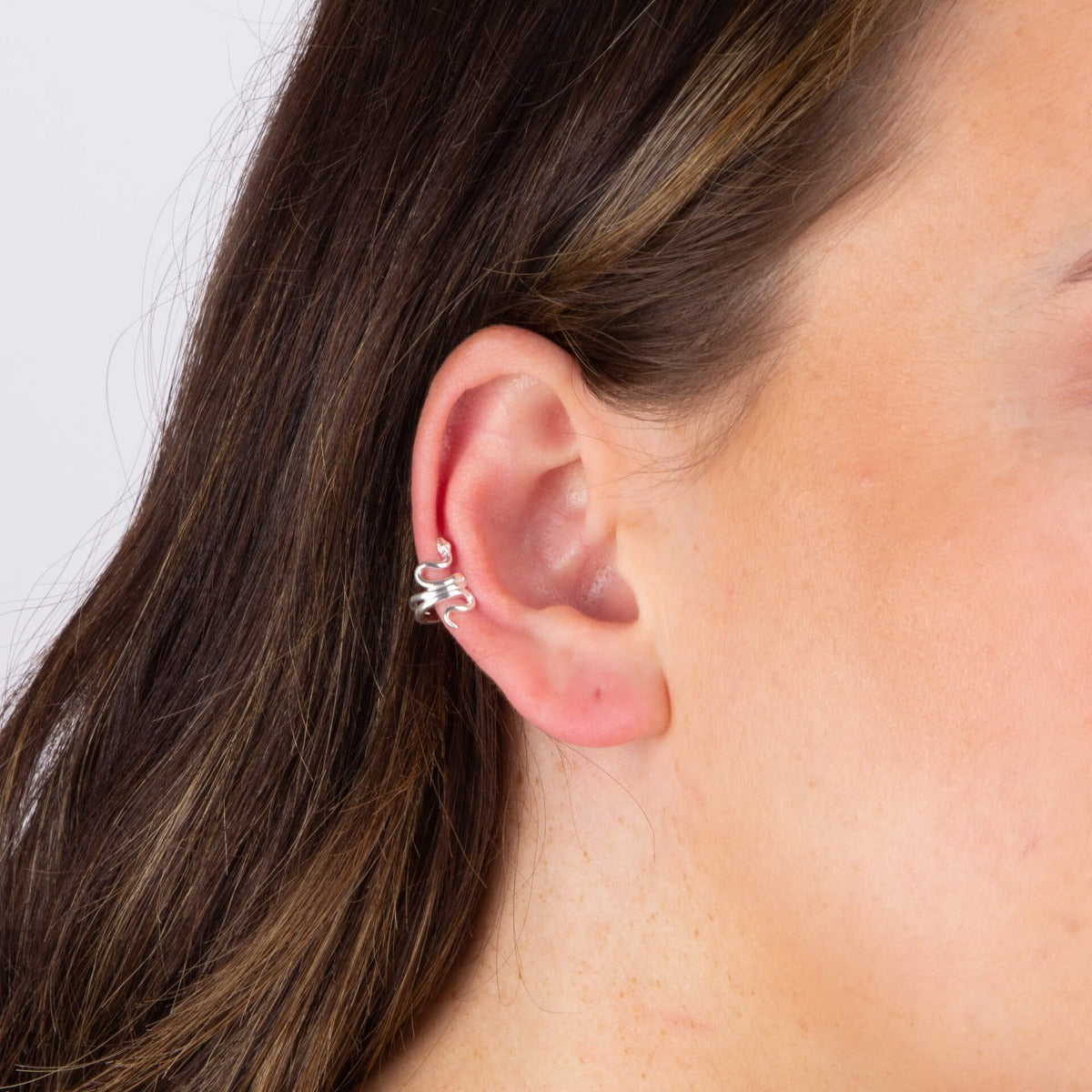 Gecko Jewellery Snake Ear Cuff – Recycled Sterling Silver Earring