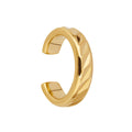 Gecko Jewellery Textured Ear Cuff – Recycled Gold Plated Silver