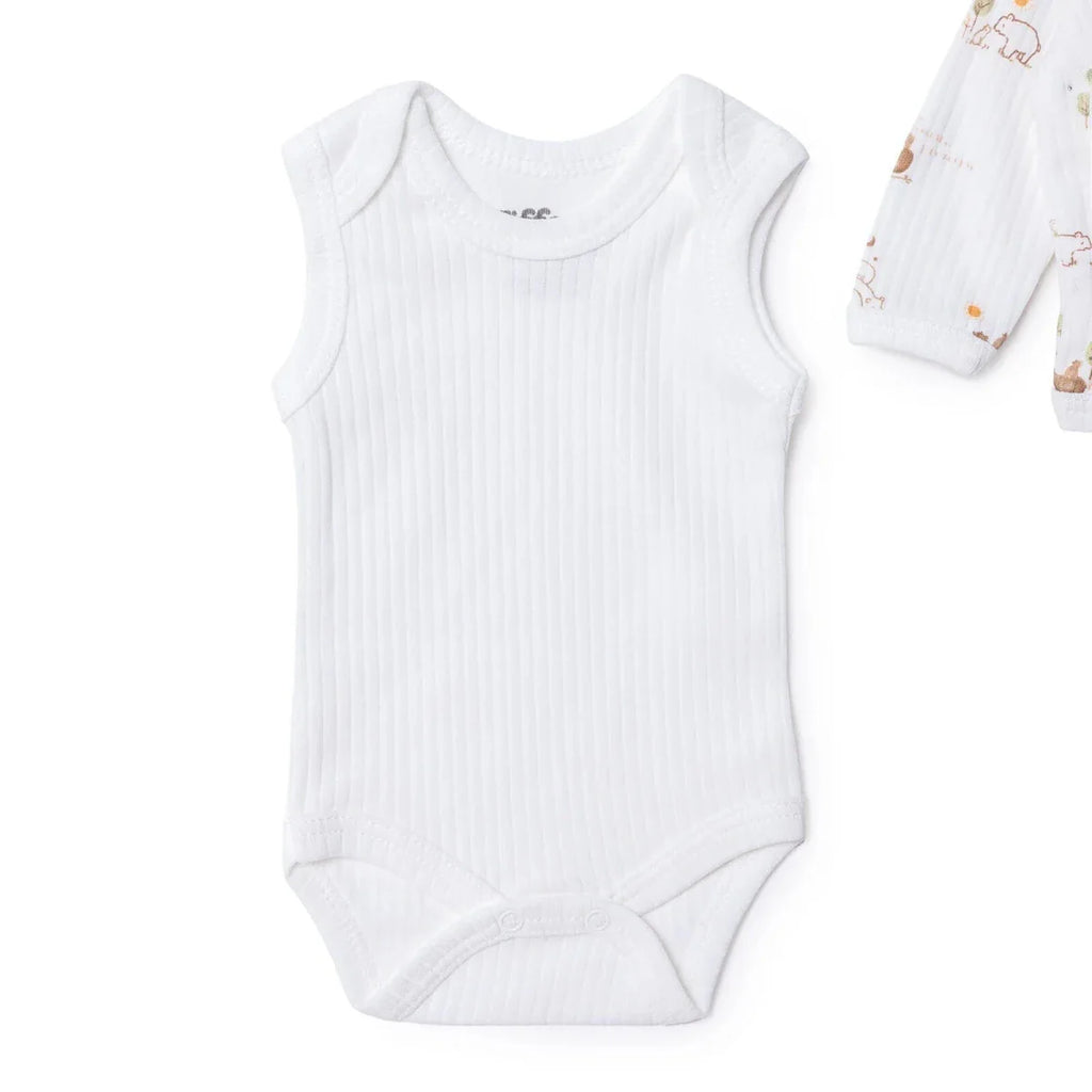 Tiffany 100% Cotton Tiny Baby Set - Ecru