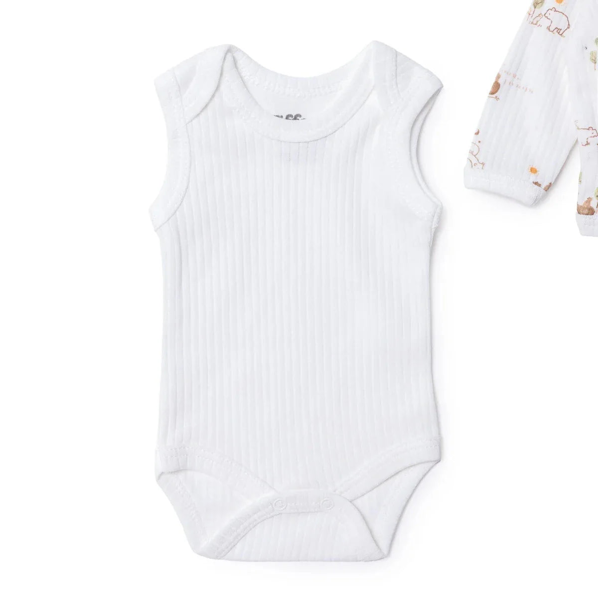Tiffany 100% Cotton Tiny Baby Set - Ecru