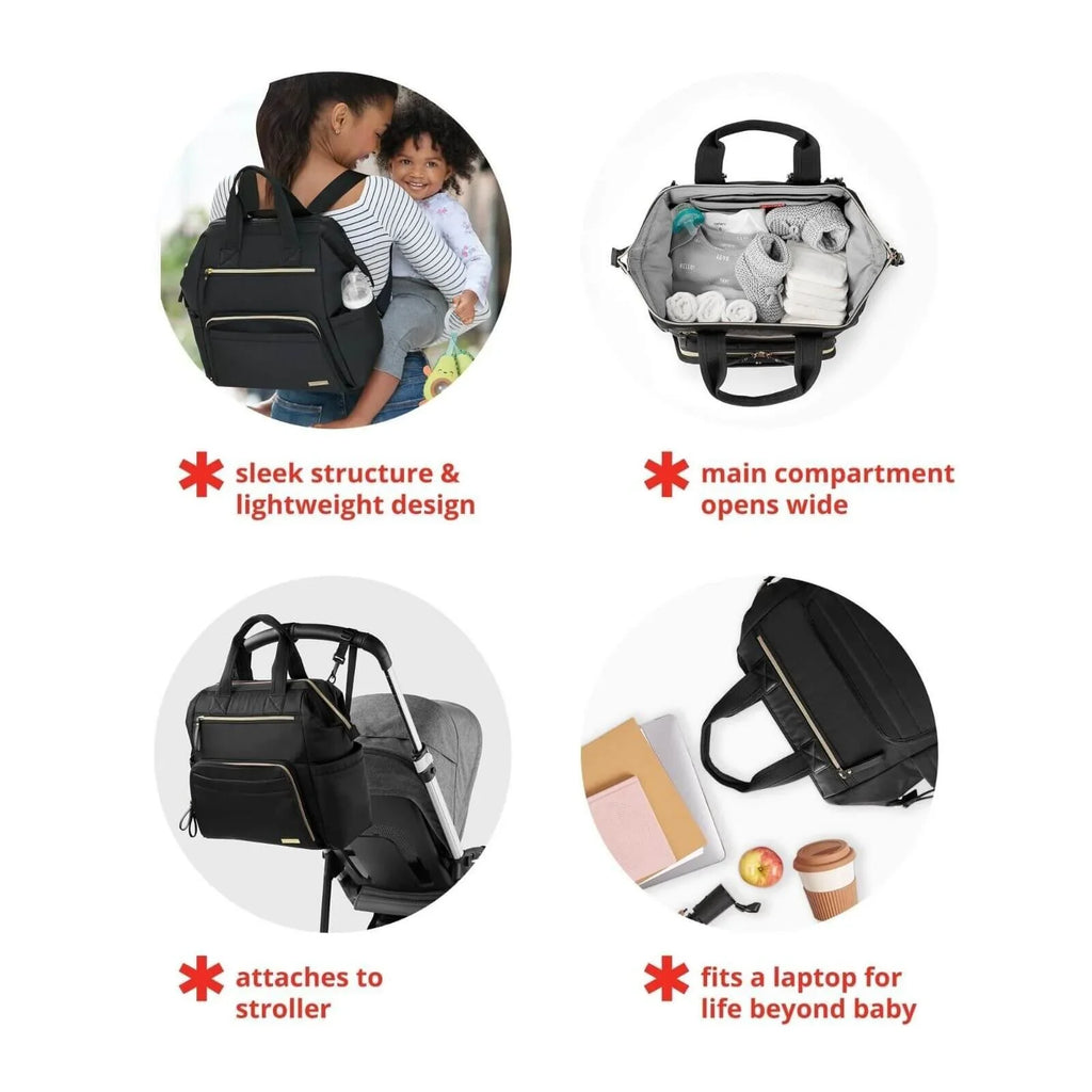 Skip Hop Main Frame Changing Backpack - Charcoal