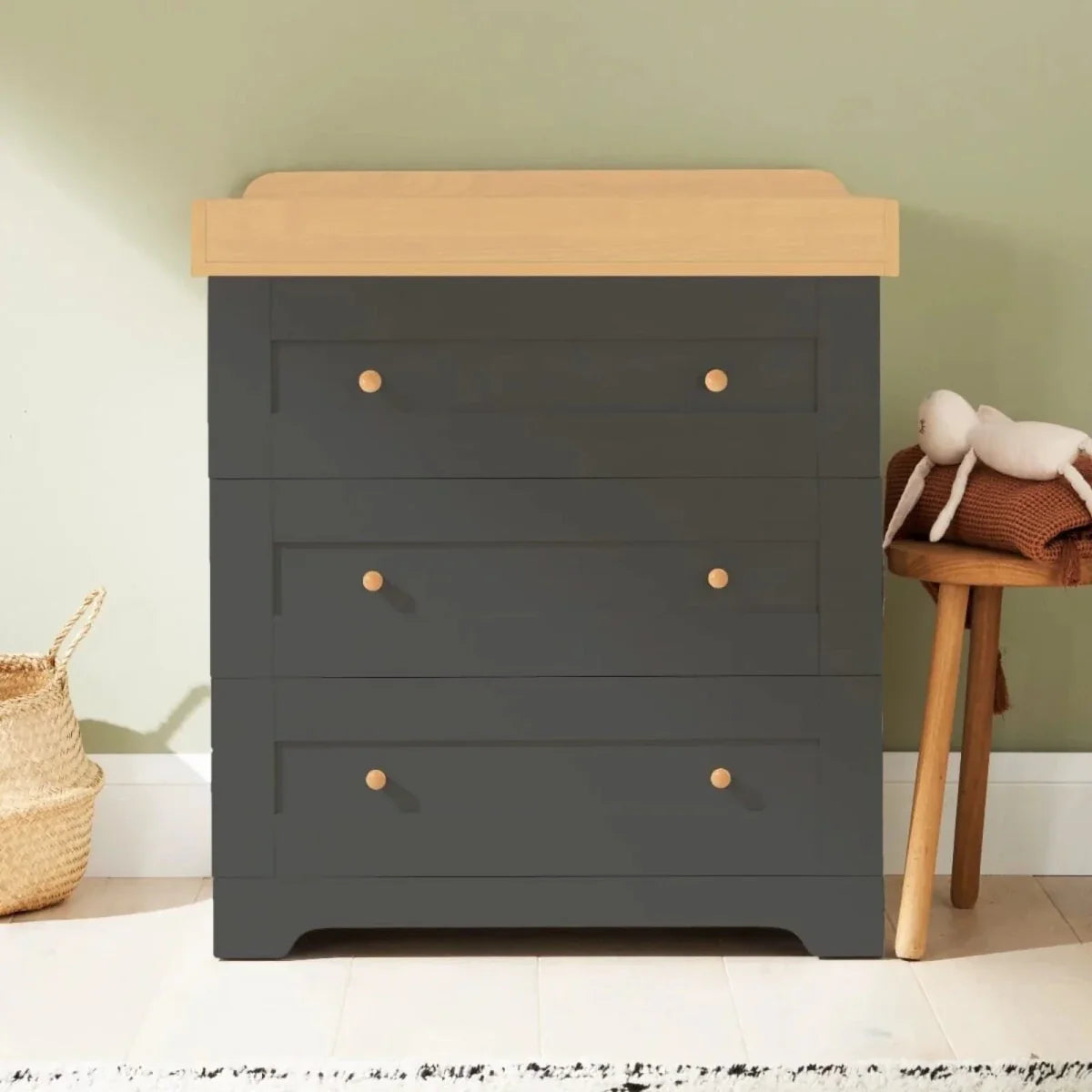 Tutti Bambini Rio 2 pcs Room Set - Slate/Honey Oak